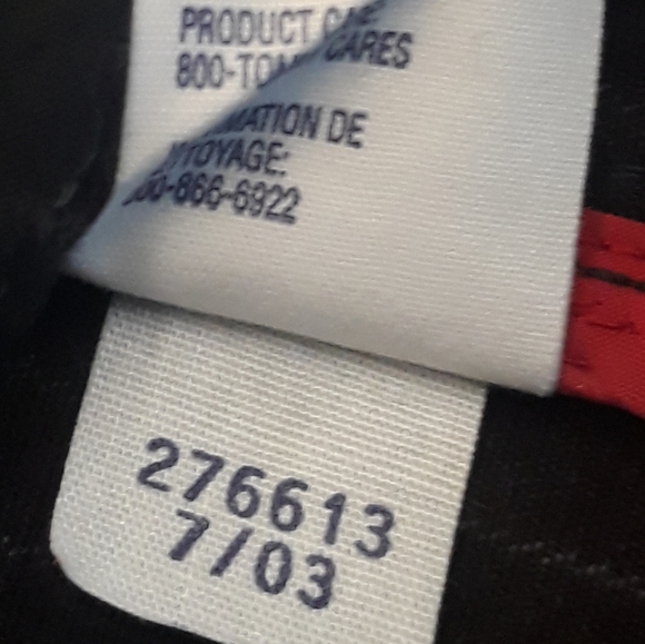 Vintage Tommy Hilfiger Jeans Pinstripe Denim Blazer (Large) + Pants (Size 10) - Picture 4 of 16